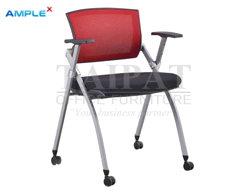 เก้าอี้ห้องสัมมนา มีล้อเลื่อน ซ้อนชิดได้ รุ่น Xavier-W (ซาเวียร์-ดับบลิว)  AX-15025W