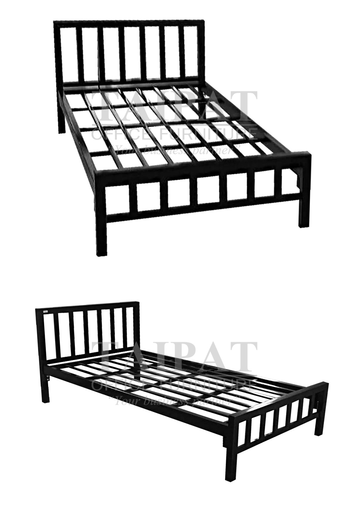เตียงนอนเหล็ก ขนาด 3.5 ฟุต รุ่น BT1-S6A