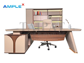 ชุดโต๊ะทำงานผู้บริหารพร้อมตู้ รุ่น Prakt series EX-32 