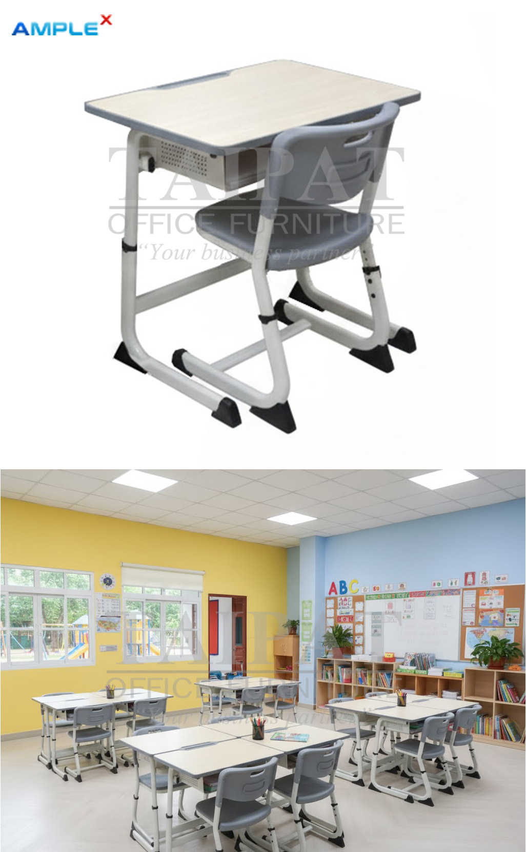 โต๊ะเก้าอี้นักเรียน มัธยม AX-14065
