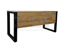 โต๊ะเรียนไม้ยางพารา ขาเหล็ก T-1015 