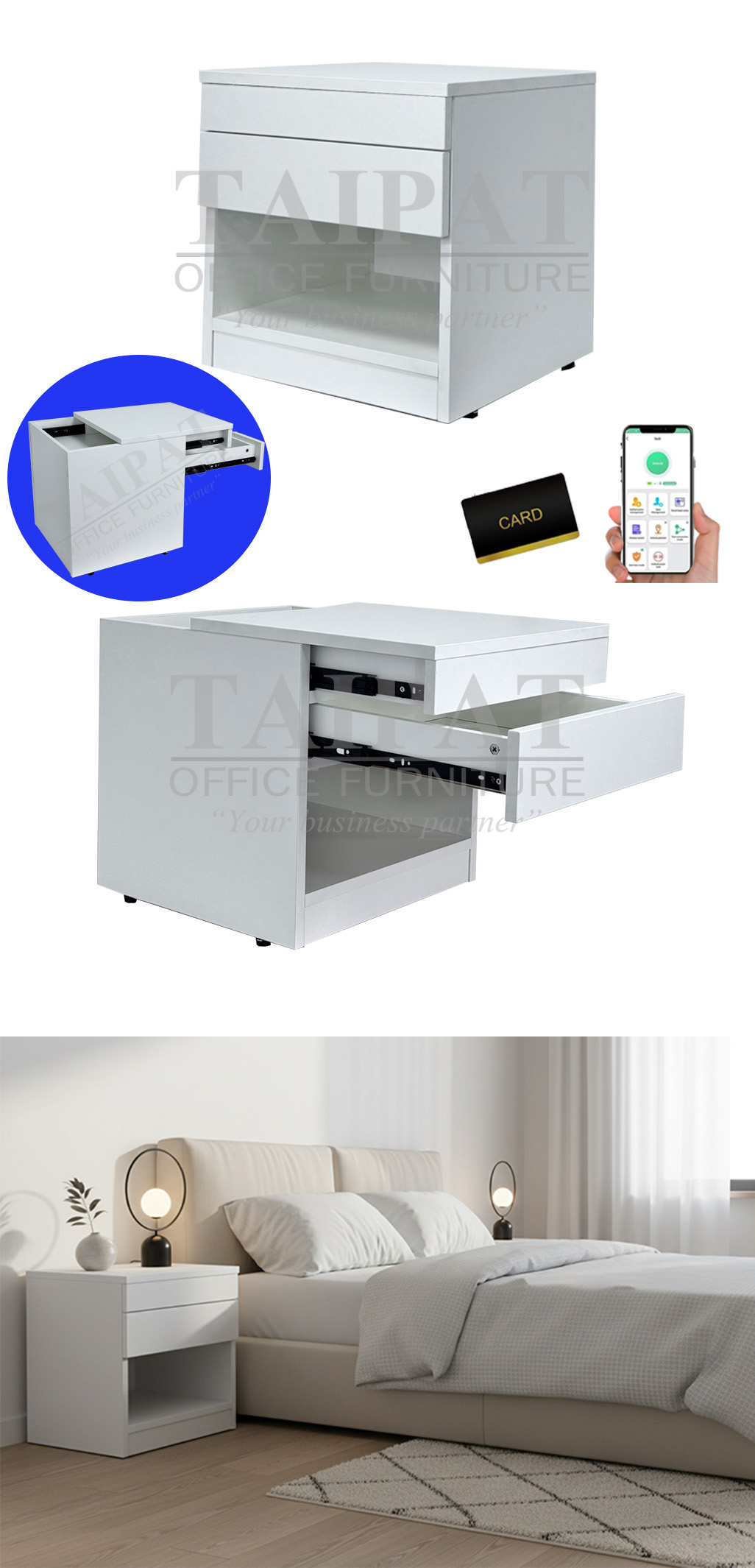 ตู้ข้างเตียง รุ่น JENNY-II (เจนนี่-ทู) J2PD-4042