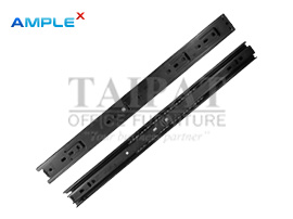 รางลิ้นชักลูกปืน สีดำ 3 ตอน 35 มม. (12 , 14 , 16 นิ้ว) AX-02074