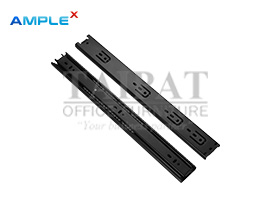 รางลิ้นชักลูกปืน สีดำ 3 ตอน 45 มม. (18 , 20 , 24 นิ้ว) AX-02075