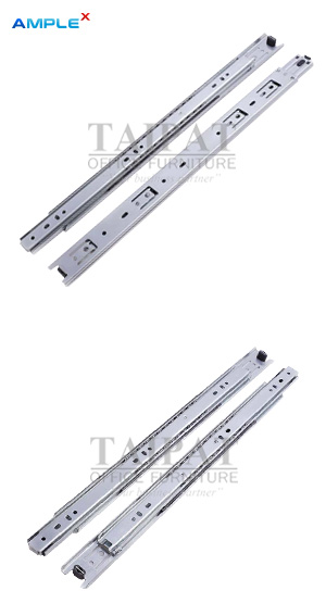 รางลิ้นชักลูกปืน สีซิงค์  35 มม. (16 , 18 , 20 นิ้ว) AX-02088