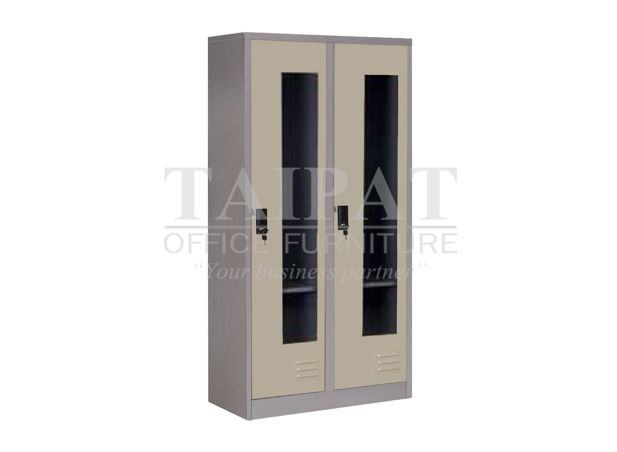 ตู้ล็อคเกอร์ 2 ช่อง กระจก LK-6102GE