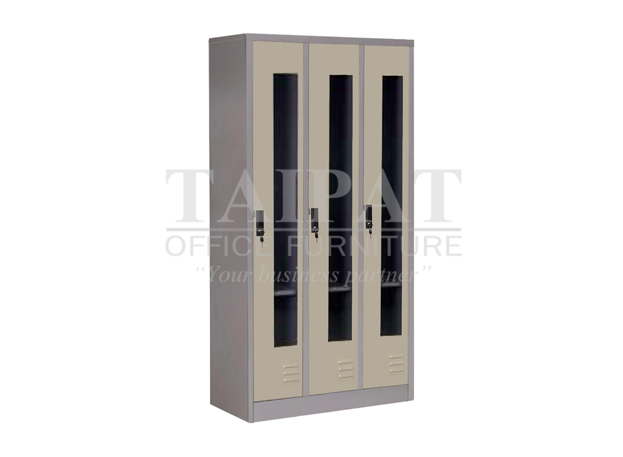 ตู้ล็อคเกอร์ 3 ช่อง (กระจก) LK-6103GE