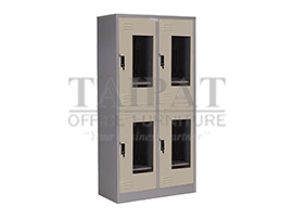 ตู้ล็อคเกอร์ 4 ช่อง (กระจก) LK-6104GE