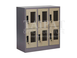 ตู้ล็อคเกอร์ 6 ช่อง เตี้ย (กระจก) LKG-06SME