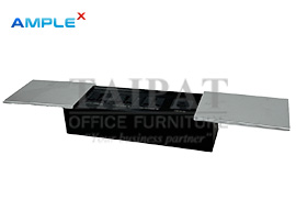 กล่องไฟ POP UP ฝาสไลด์อลูมิเนียม ( ฝาสีเงิน , สีดำ ) รุ่น  JX-728A  AX-02009