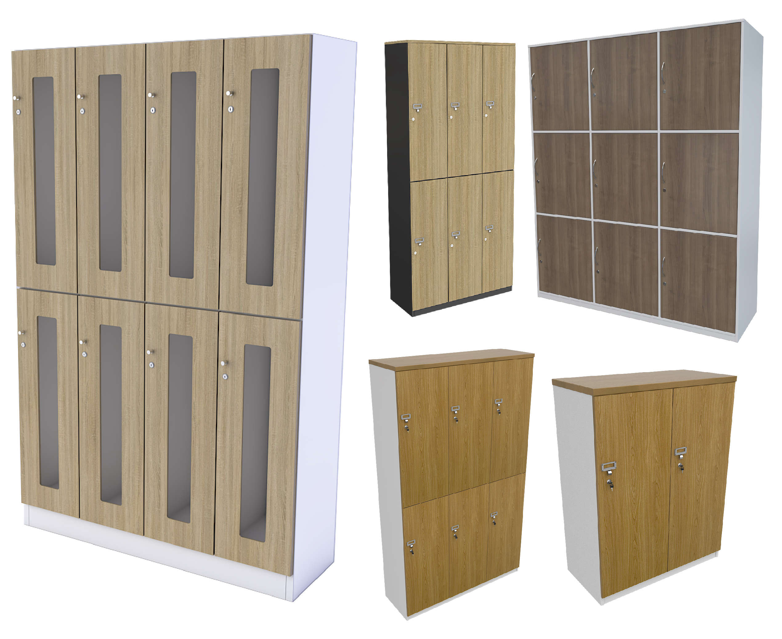 ตู้ล็อคเกอร์ (มีราวแขวนเสื้อ)