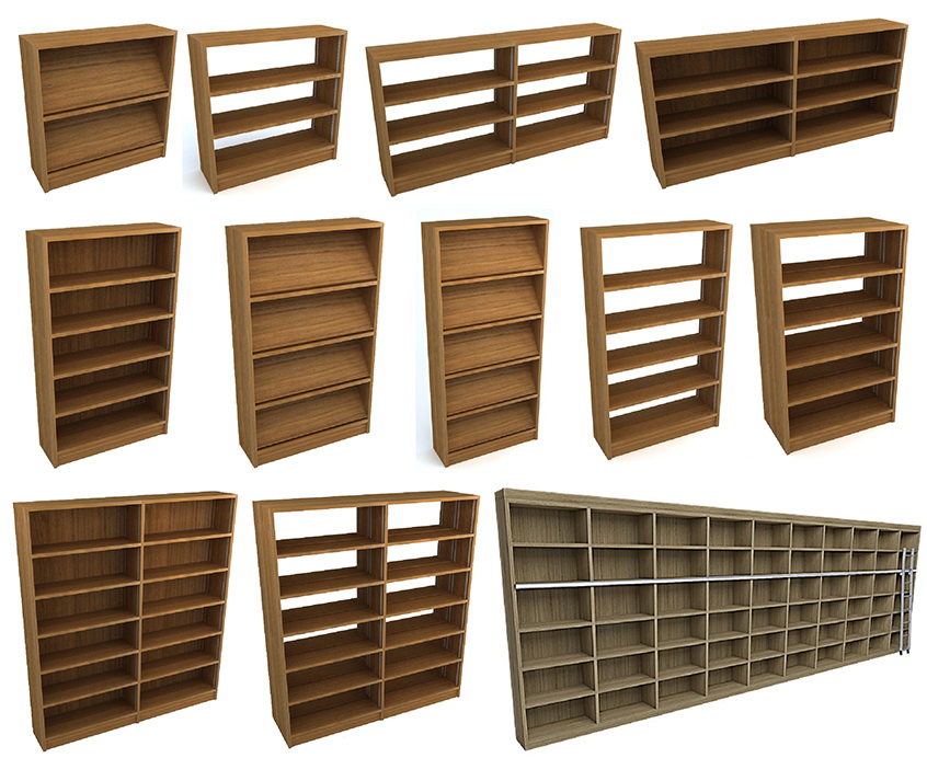 ชั้นไม้จริง ไม้อัด