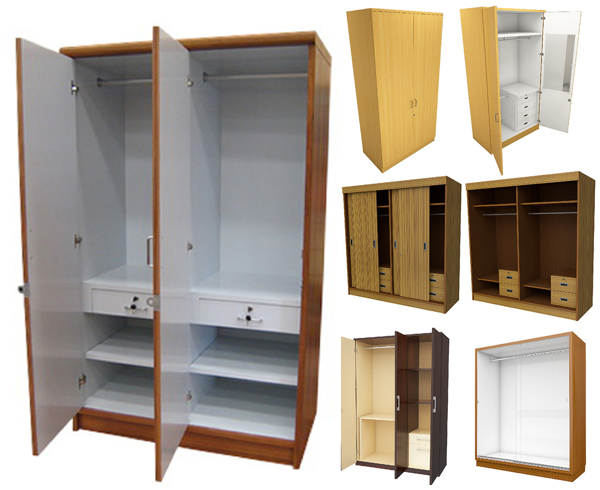 ตู้เสื้อผ้า (ไม้อัด ไม้จริง)