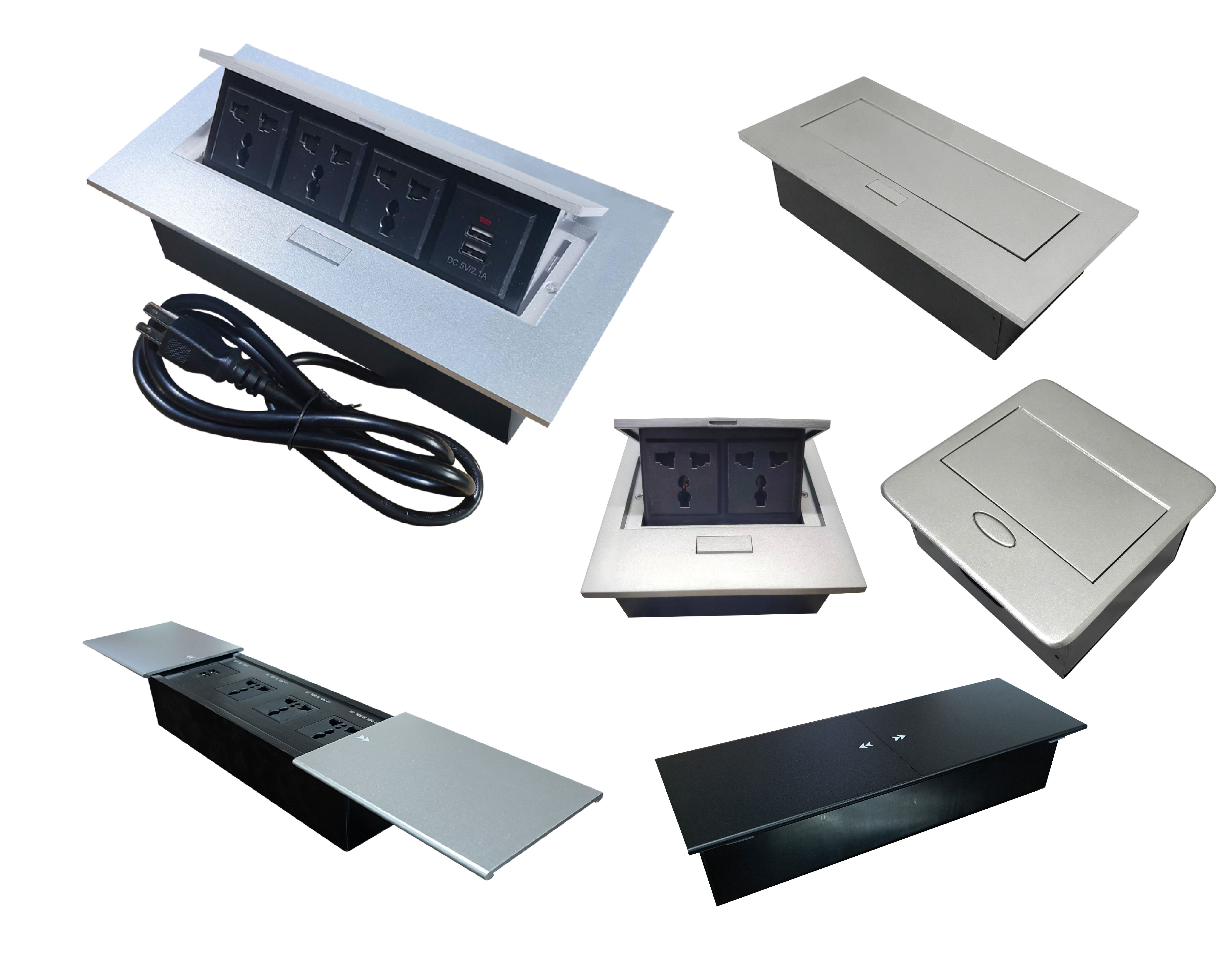 กล่องไฟ รางไฟ มีเต้าไฟสำเร็จรูป