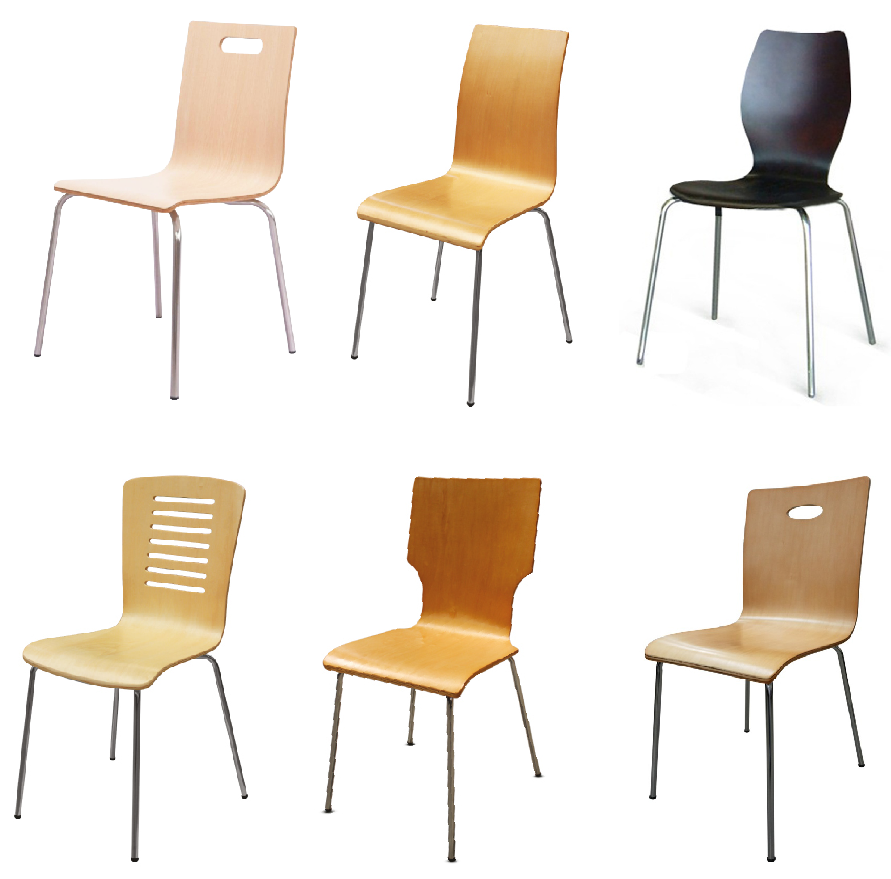 เก้าอี้ไม้อัดโค้ง เก้าอี้ศูนย์อาหาร Bent Plywood Chair Food Court Chairs